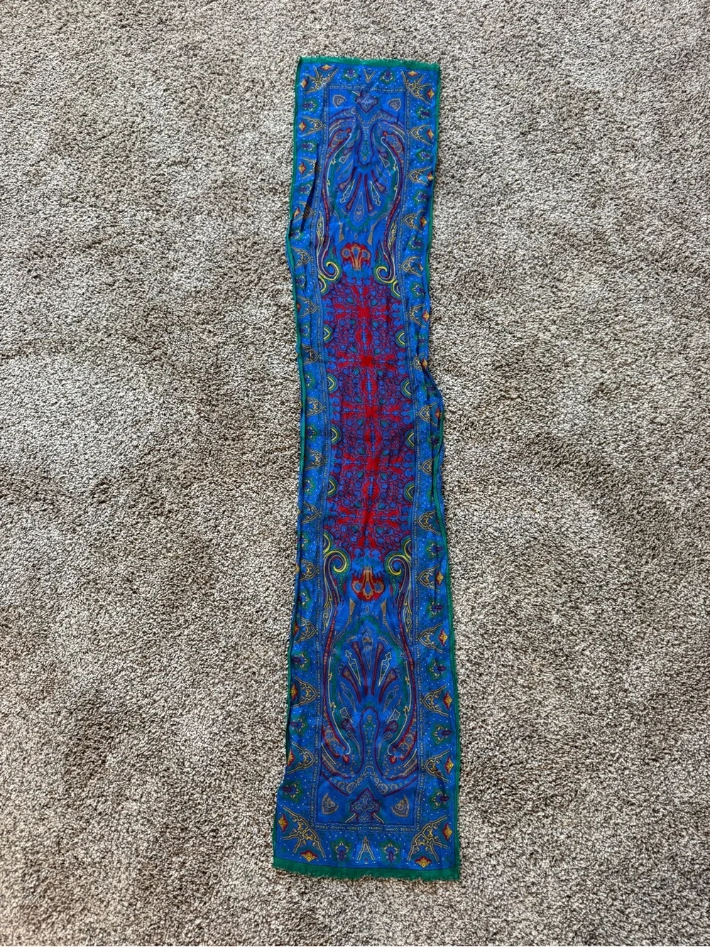 Vintage Oscar De La Renta Silk Scarf